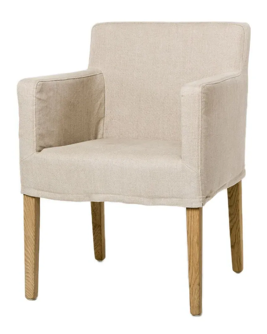 Avignon Slipcover Arm Chair - Natural Oak image