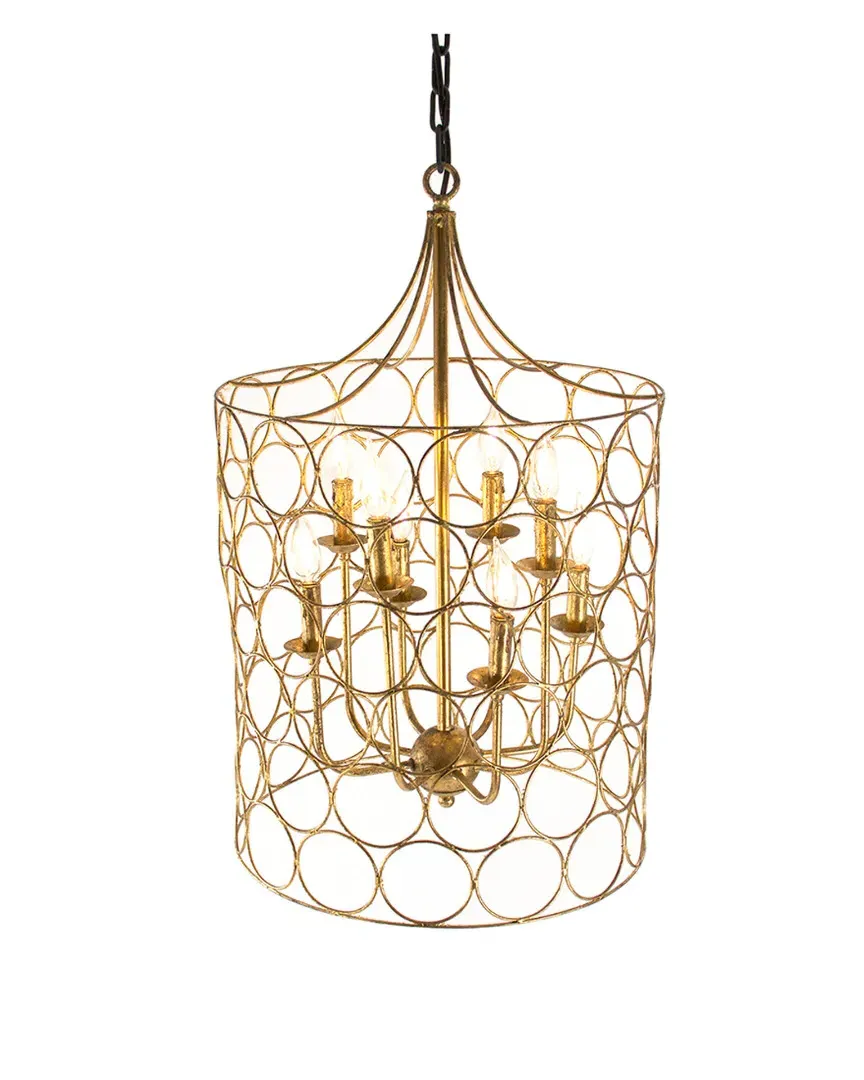 Dru Hanging Light - Gold Leaf, Iron