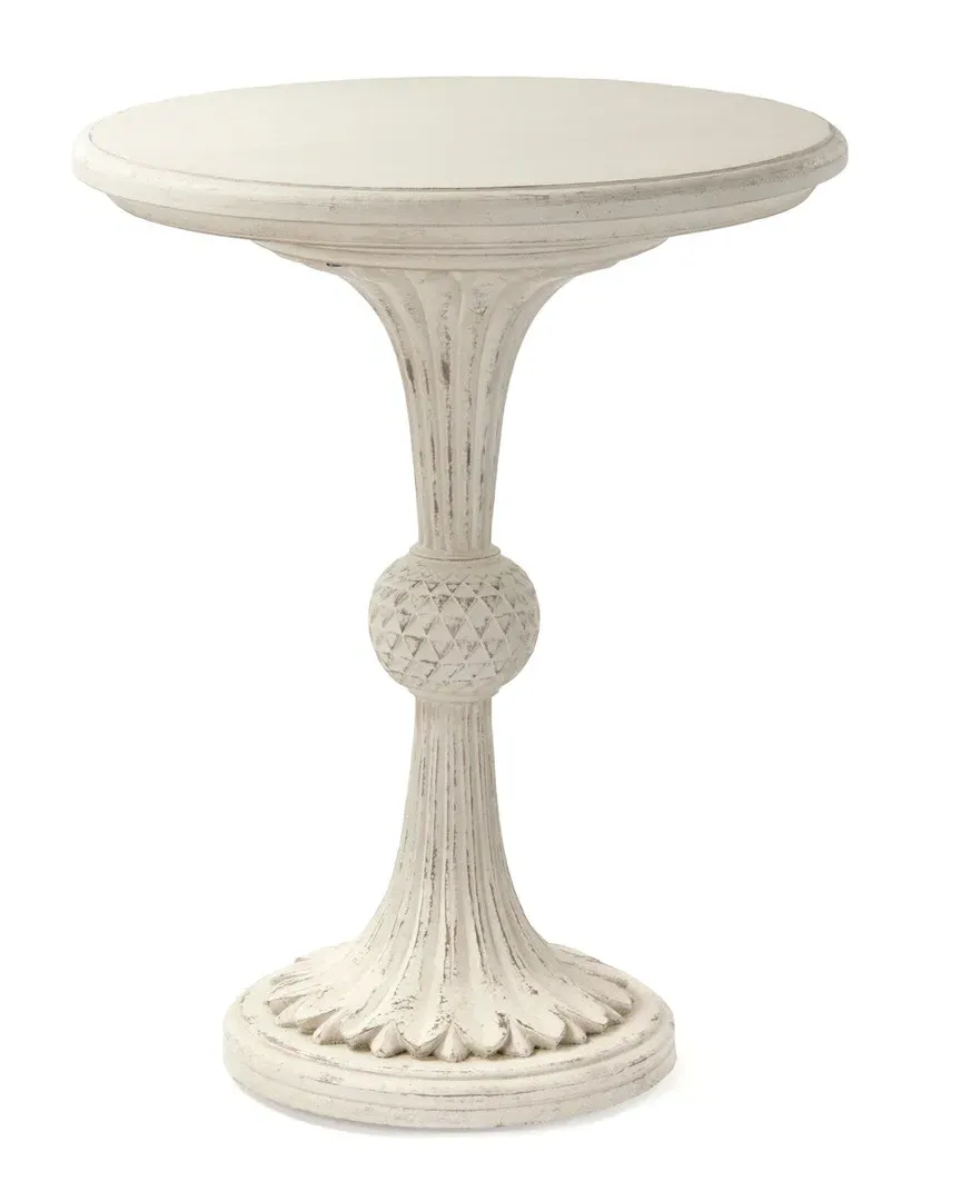 Fabiola Round Side Table - Distressed Cream image