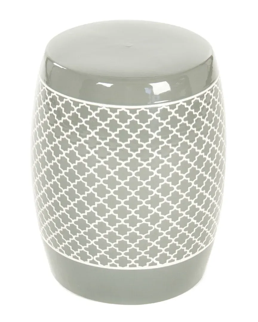 Gable Garden Stool - Sage, Ceramic