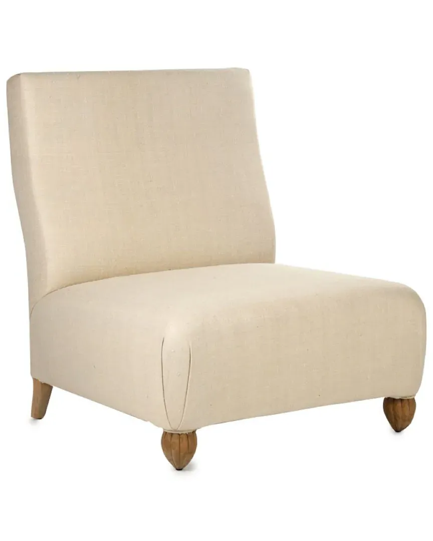 Jolie Slipper Chair with Storage - Raw Silk image