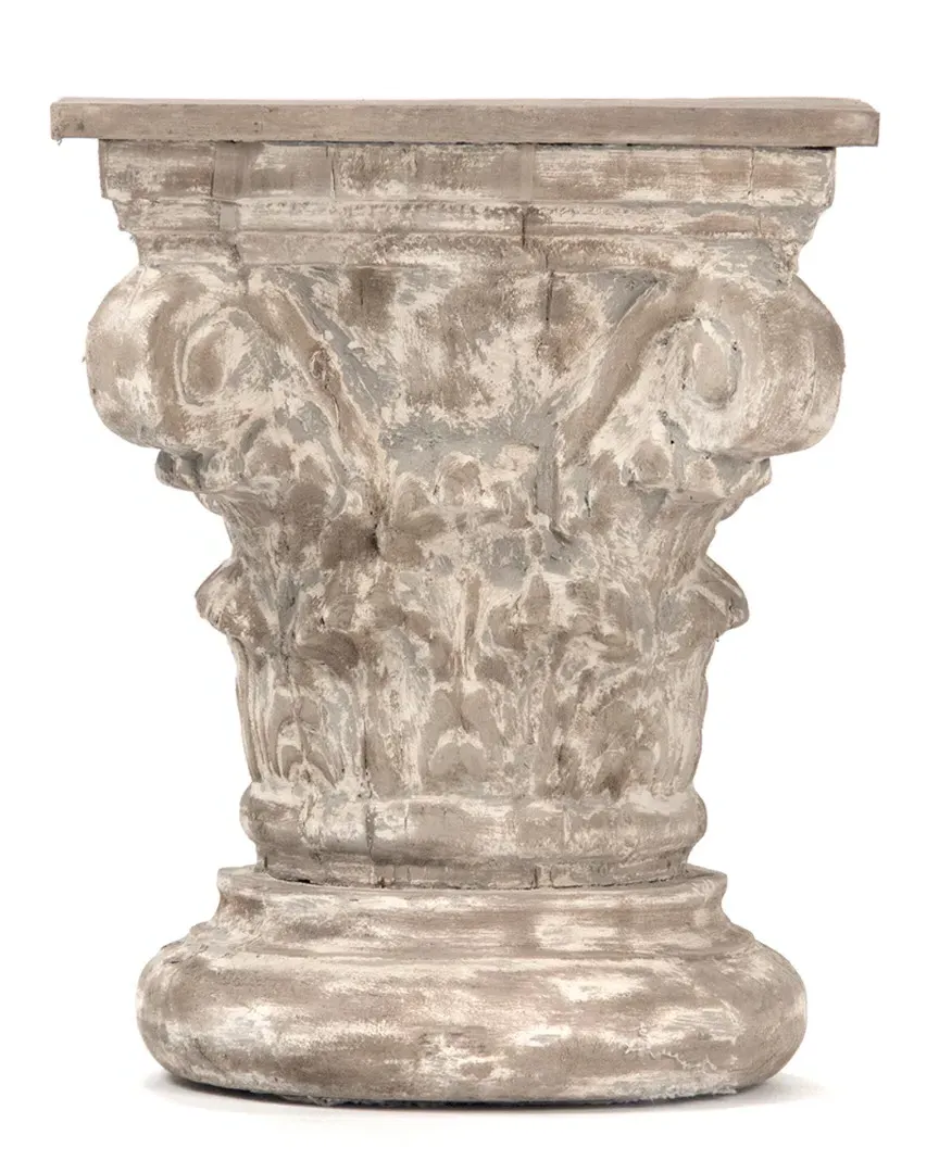Lan Pedestal - Weathered Grey, Poplar image