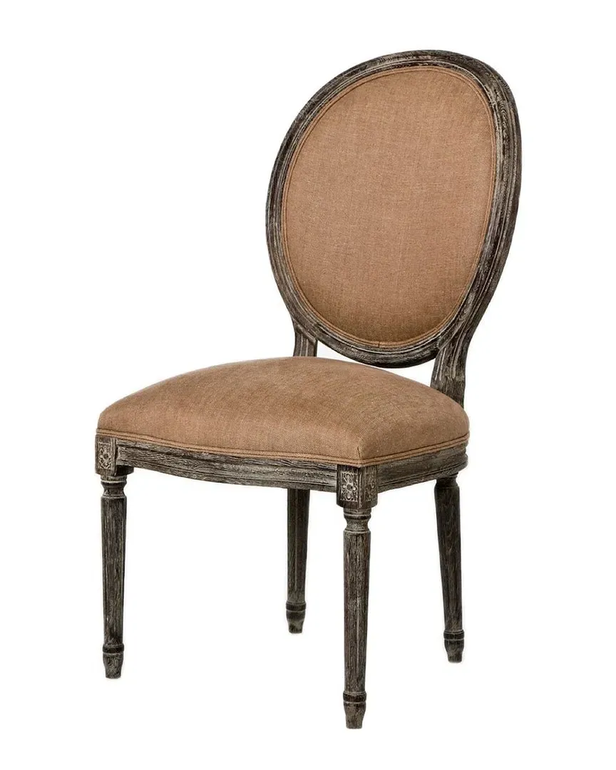 Louis XVI Round Back Dining Chair - Copper, Linen image