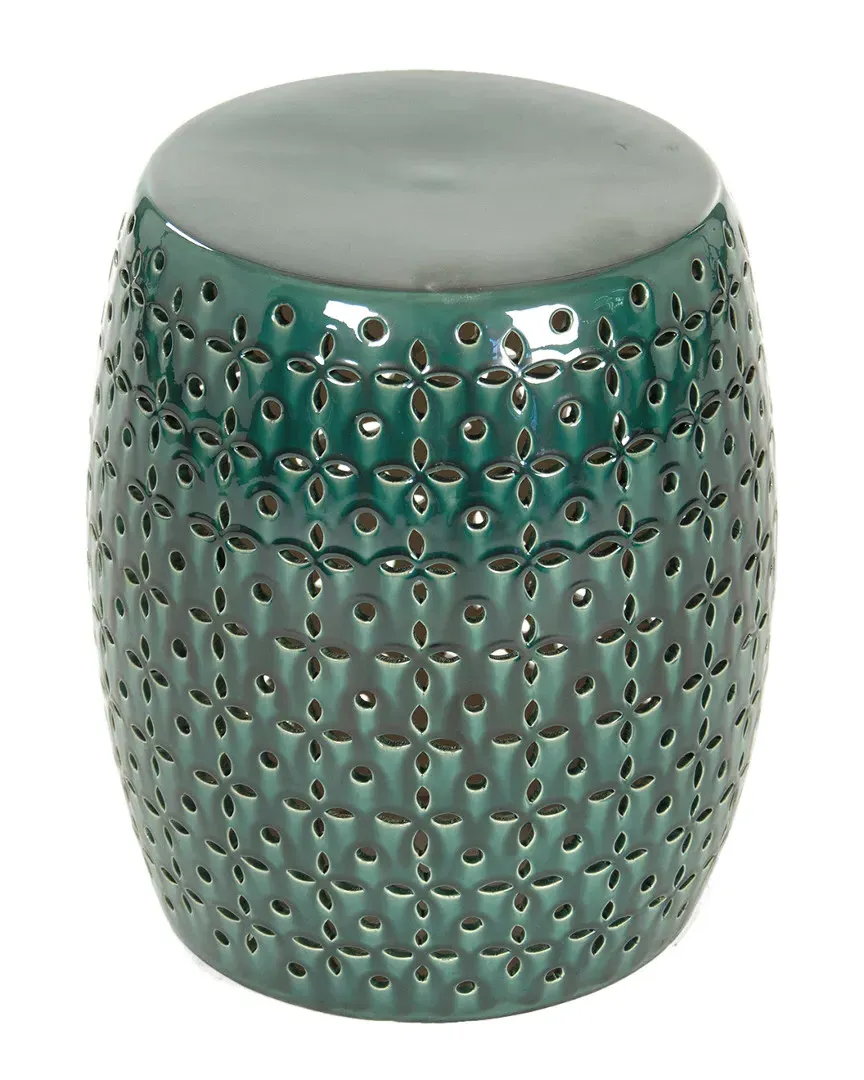 Lovell Garden Stool - Teal, Ceramic
