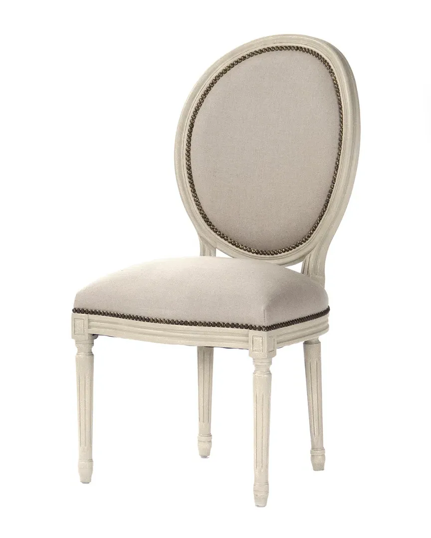 Medallion Side Chair - Beige, Linen image
