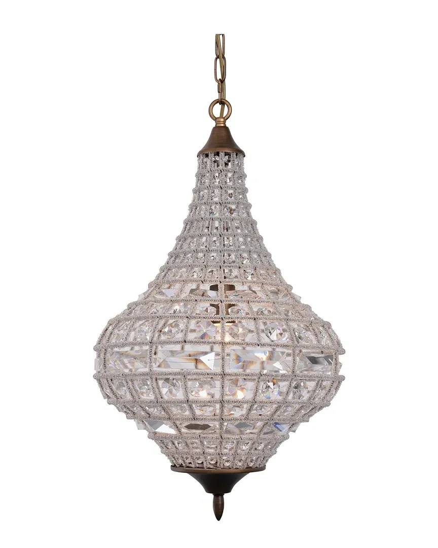 Teardrop Pendant Chandelier - Distressed Bronze, Iron