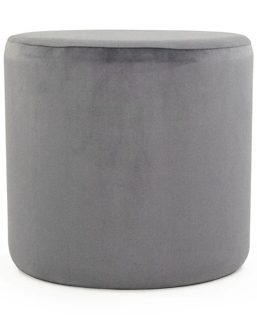 Velvet Accent Stool - Pale Blue image