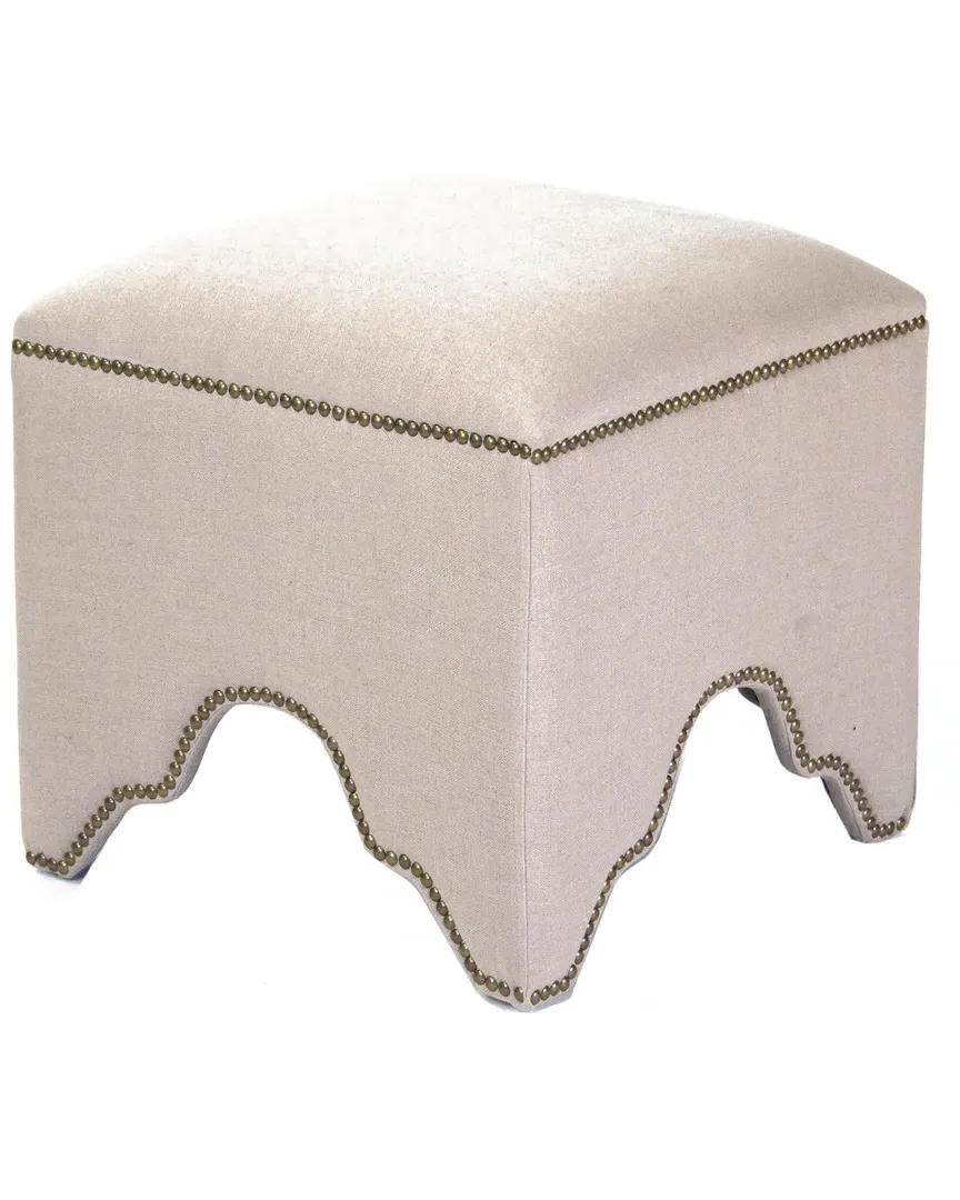 Willem Cubic Stool - Natural, Linen