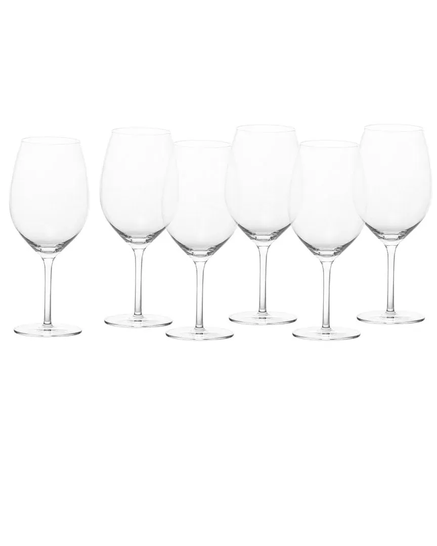 Banquet 6-Piece Bordeaux Wine Glass Set - Clear, Crystal