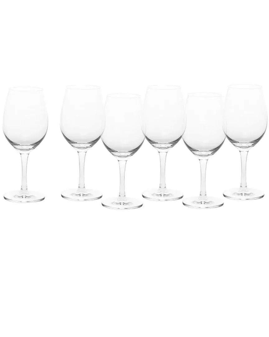 Banquet 6-Piece White Wine Glass Set - Clear, Crystal