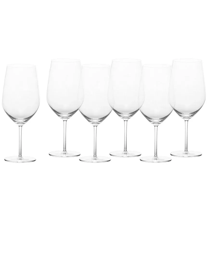 Forte Set of 6 Claret Goblets - Clear, Crystal Glass image