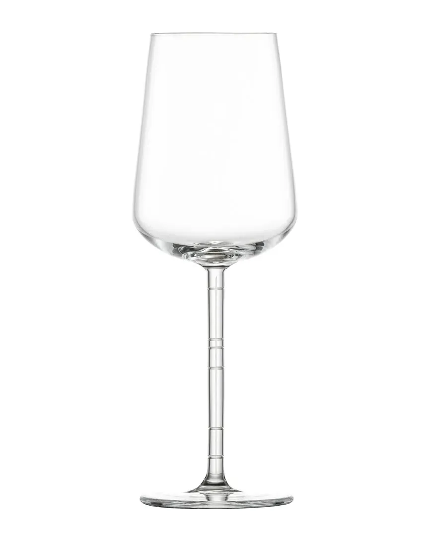 Journey Set of 6 White Wine Glasses - Clear, Crystal Glass