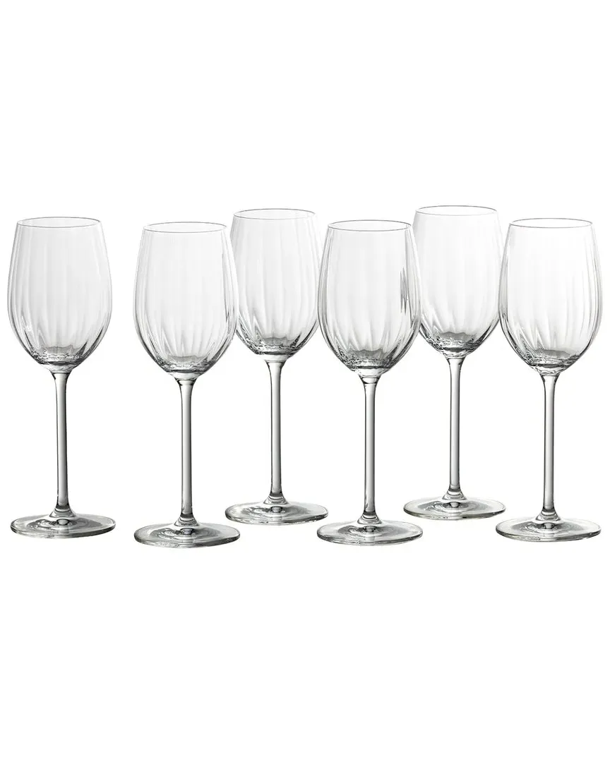 Prizma Set of 6 Riesling Wine Glasses - Clear, Crystal