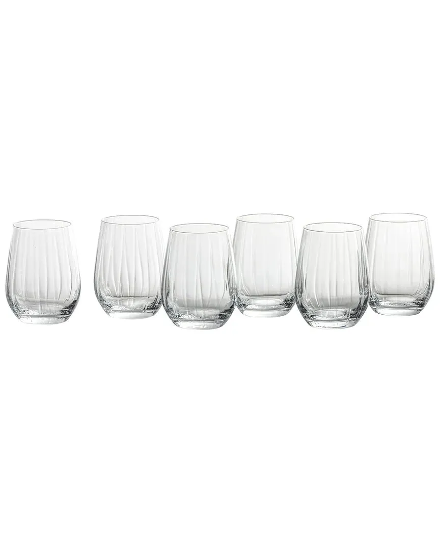 Prizma Set of 6 Tumblers - Clear, Crystal