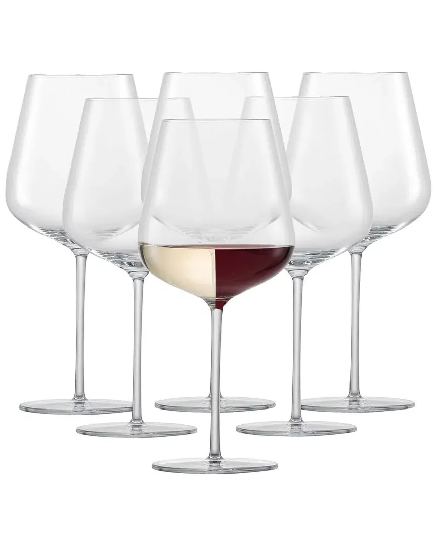 Vervino All-Purpose Wine Glasses Set of 6 - Clear, Crystal Glass image