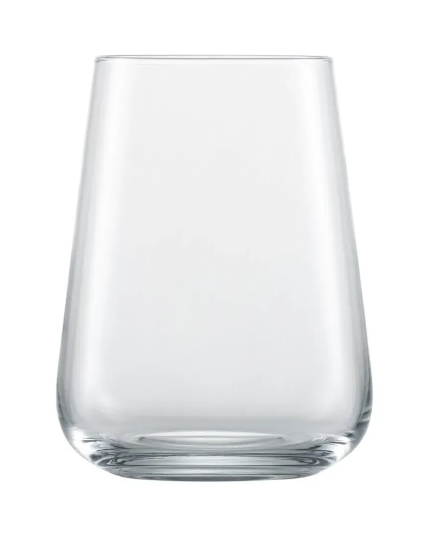 Vervino Set of 6 Long Drink Glasses - Clear, Crystal Glass