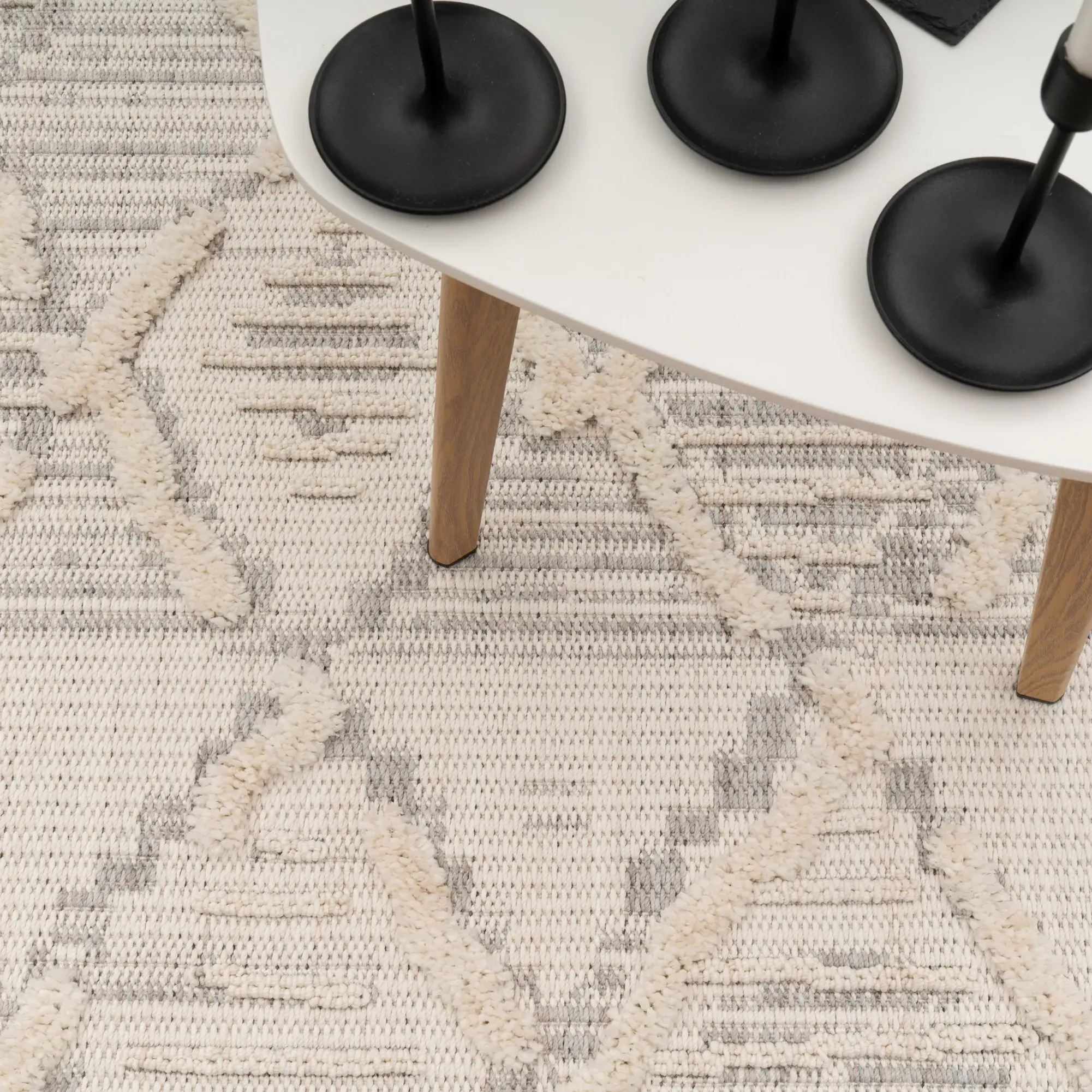 Adele Short-Pile Rug - Beige image
