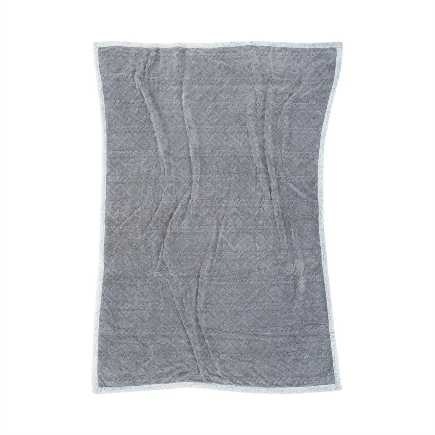 Alice Throw Blanket - Anthracite, Polyester