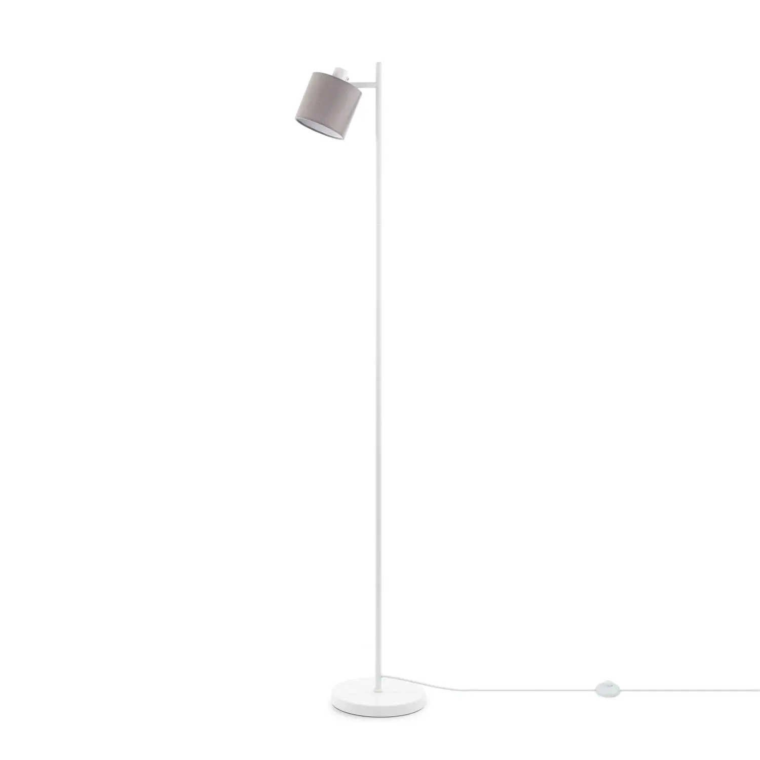 Alina Floor Lamp - Grey, Steel