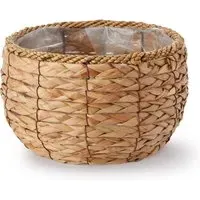 Almada Plant Pot Set - Beige, Woven Grass