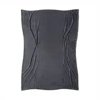 Angy Plush Blanket - Anthracite, Polyester