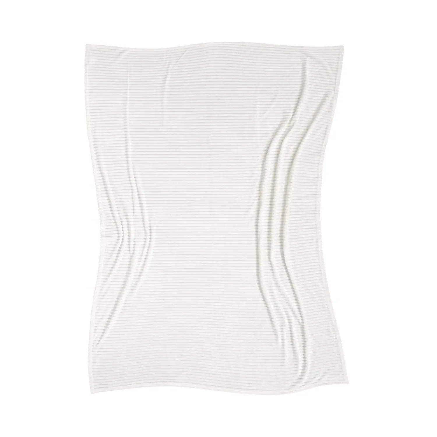 Angy Plush Blanket - Beige, Polyester