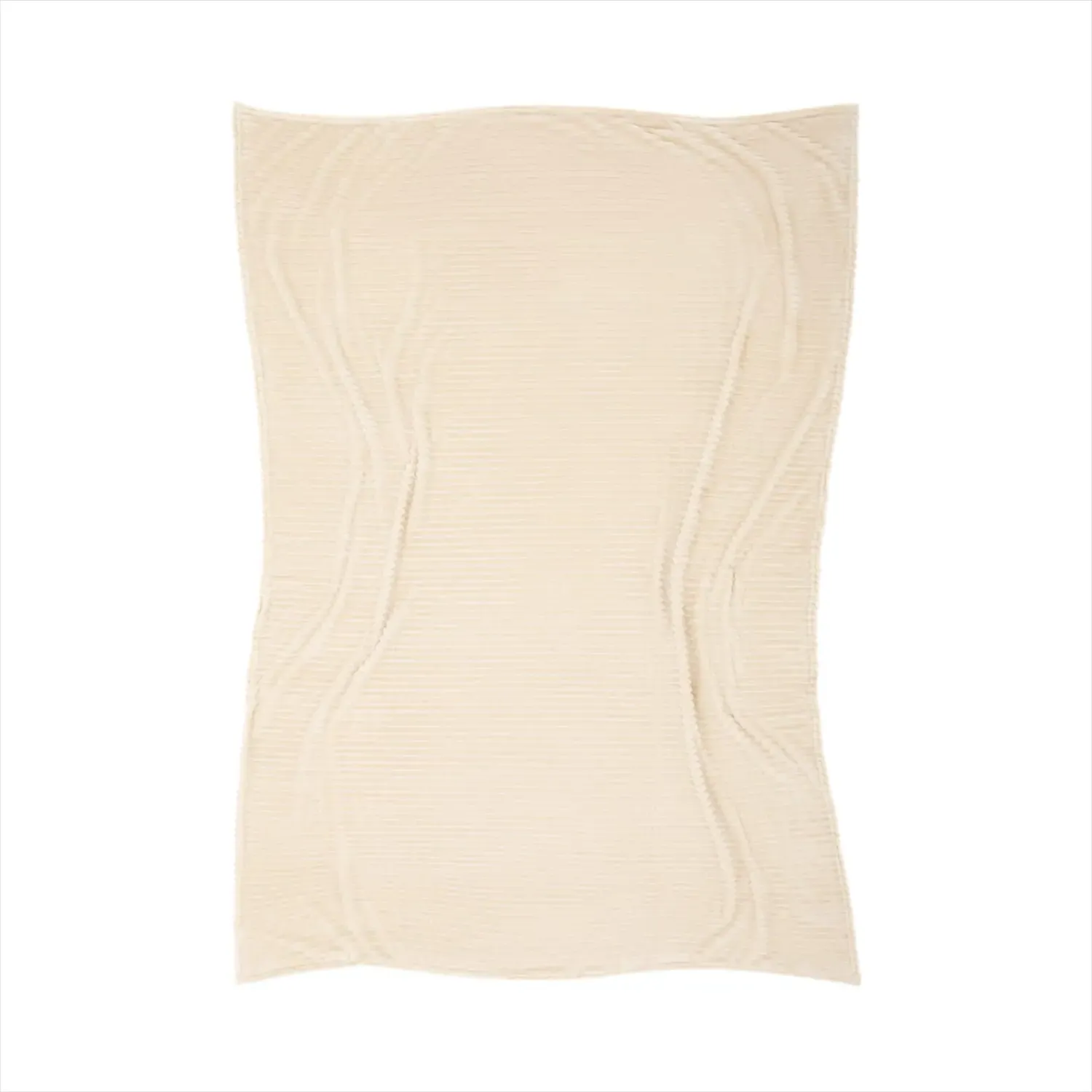 Angy Plush Blanket - Camel, Polyester