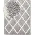 Arizona Cotton Rug with Diamond Pattern - Grey-White