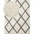 Arizona Cotton Rug with Diamond Pattern - White-Anthracite