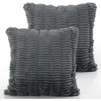 Arnia Cushion Cover - Anthracite, Polyester