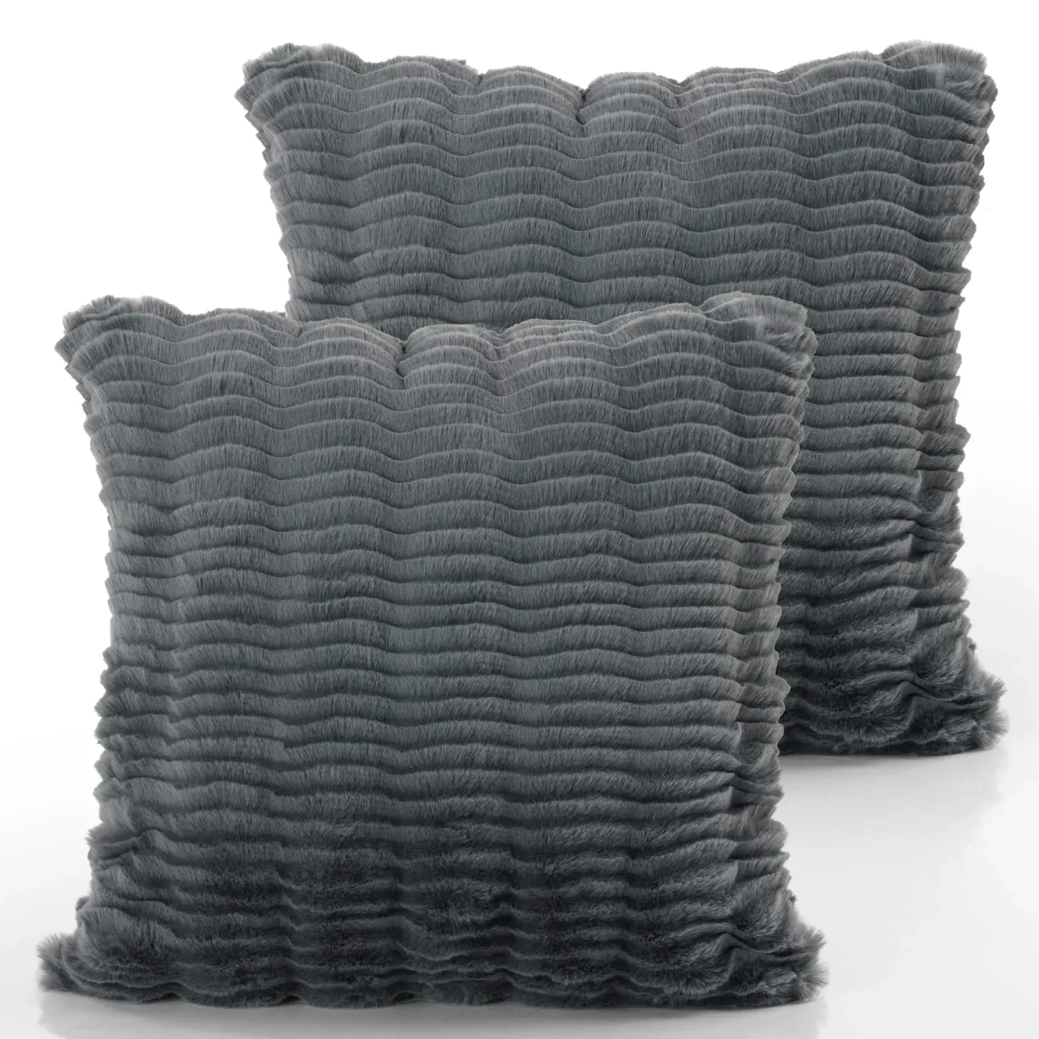 Arnia Cushion Cover - Anthracite, Polyester