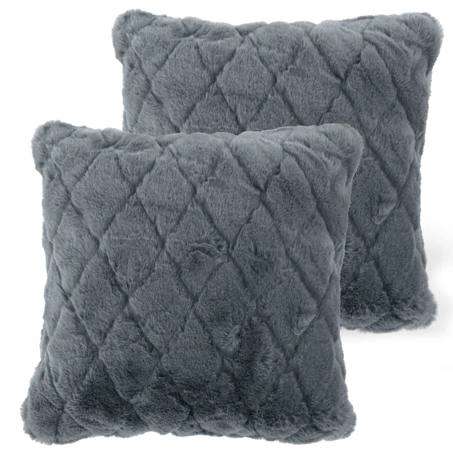 Arnia Cushion Cover - Anthracite, Polyester image