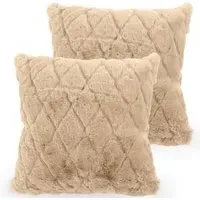 Arnia Cushion Cover - Beige, Polyester