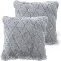 Arnia Cushion Cover - Grey, Polyester