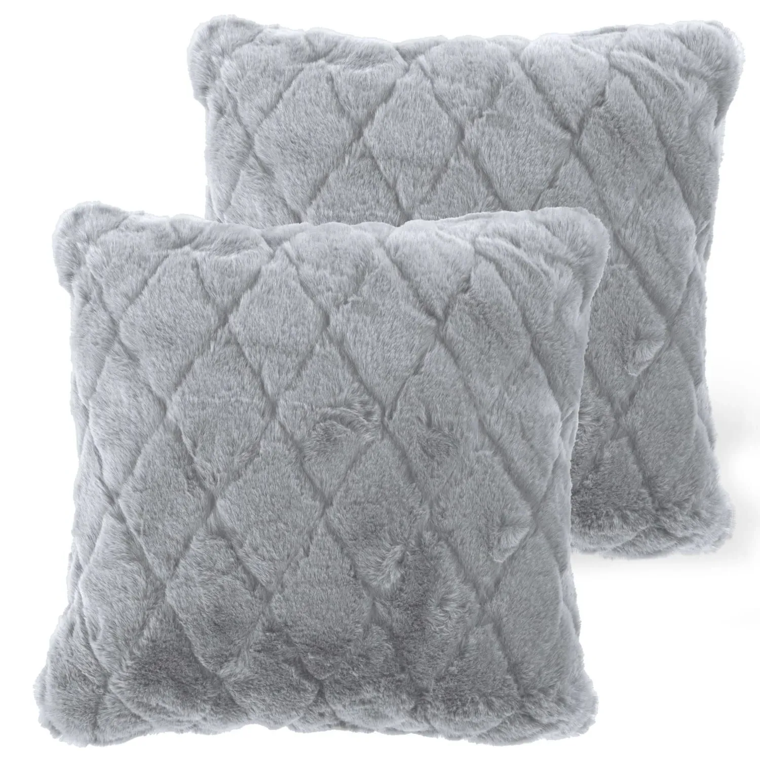 Arnia Cushion Cover - Grey, Polyester