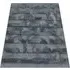 Arnia High-Pile Rug with Diamond Pattern - Anthracite