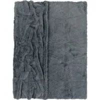 Arnia Throw Blanket - Anthracite, Polyester
