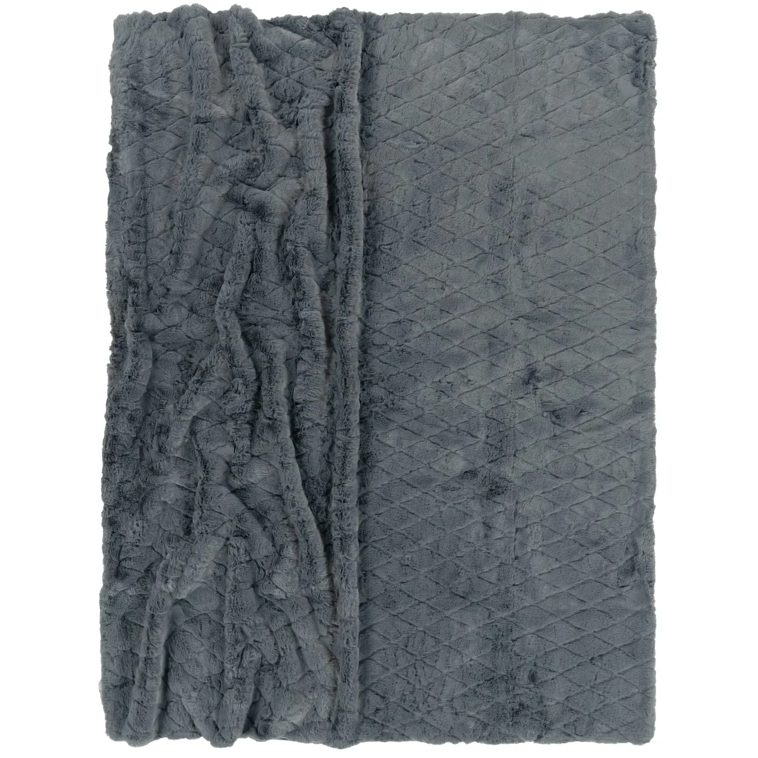 Arnia Throw Blanket - Anthracite, Polyester