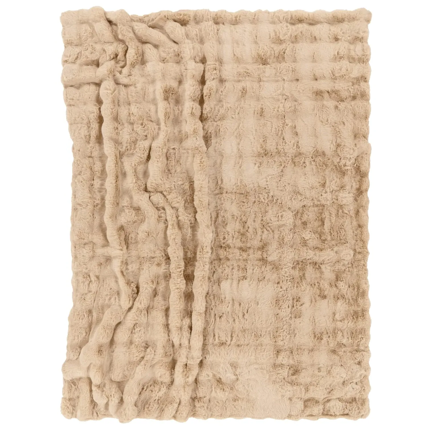 Arnia Throw Blanket - Beige, Polyester