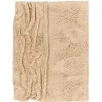 Arnia Throw Blanket - Beige, Polyester