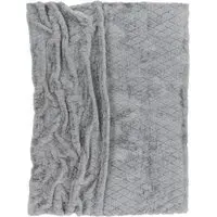 Arnia Throw Blanket - Grey, Polyester