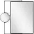 Auren Wall Mirror with Makeup Mirror - Black, Iron