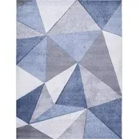 Bavaria Short Pile Rug - Blue