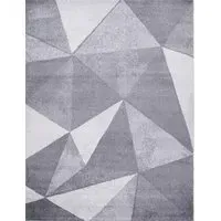 Bavaria Short Pile Rug - Grey