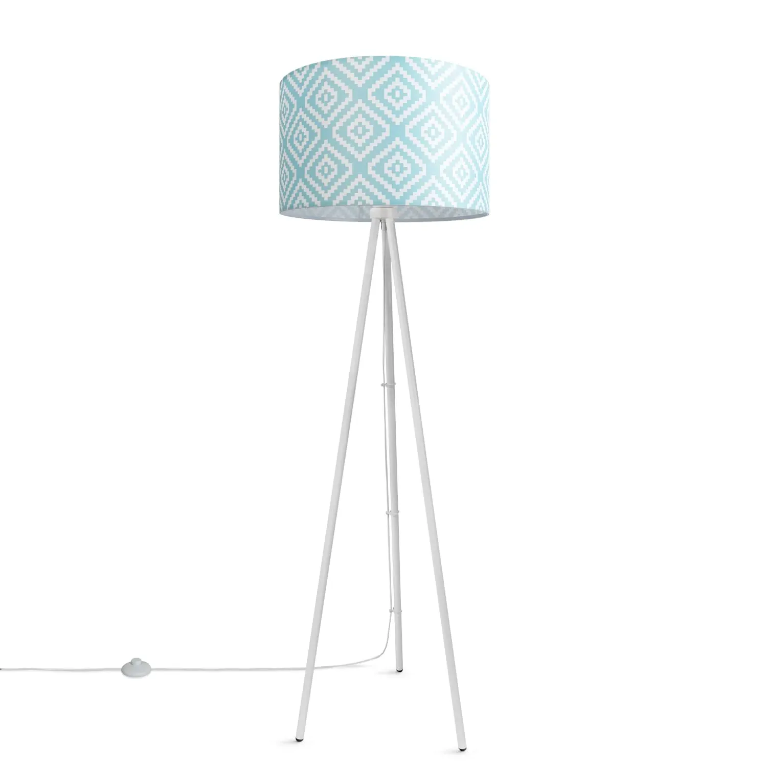 Bella Floor Lamp - Light Blue, Steel image
