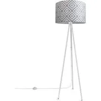 Bella Floor Lamp - Light Grey, Steel