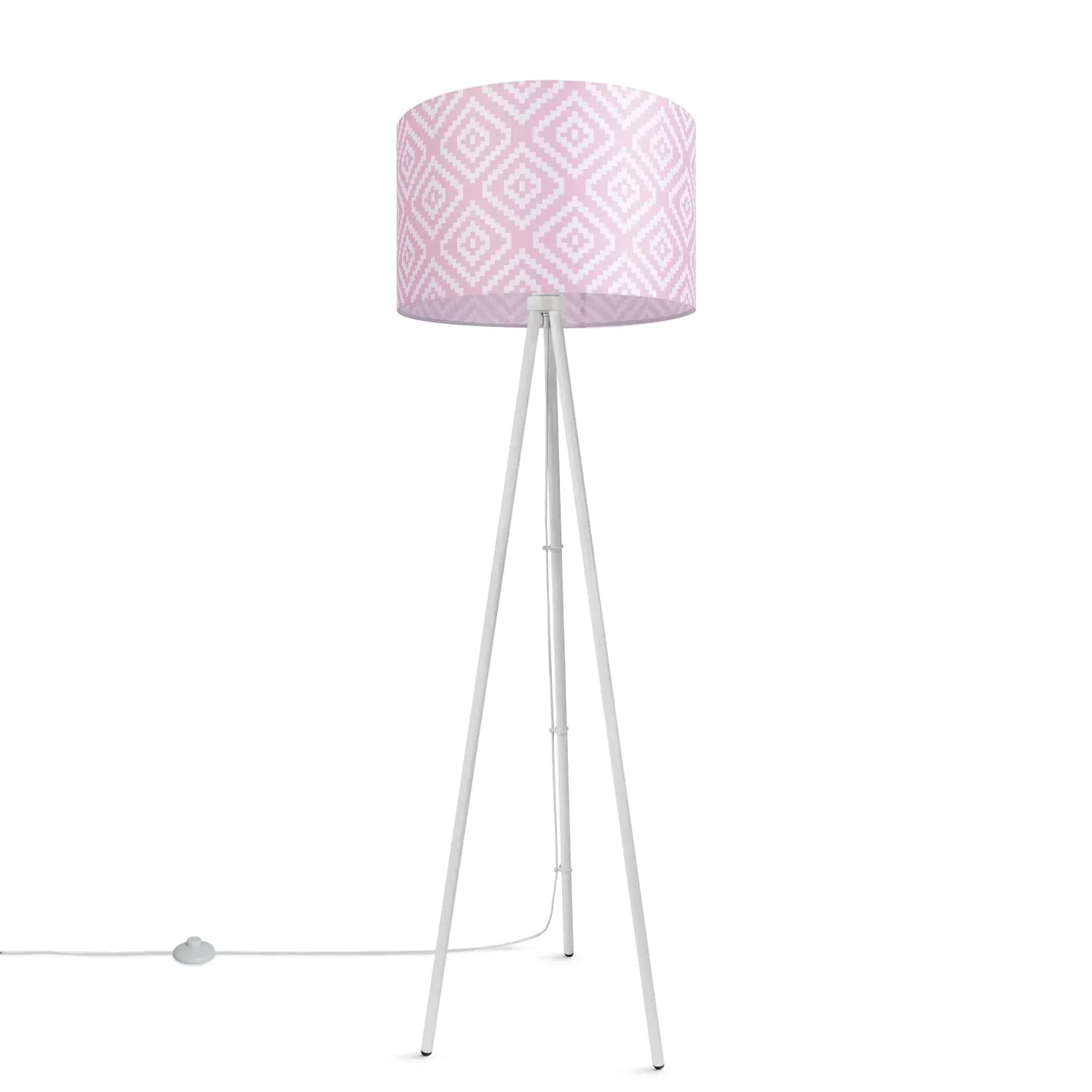 Bella Floor Lamp - Pink, Steel