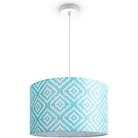 Bella Pendant Light - Light Blue, Aluminum