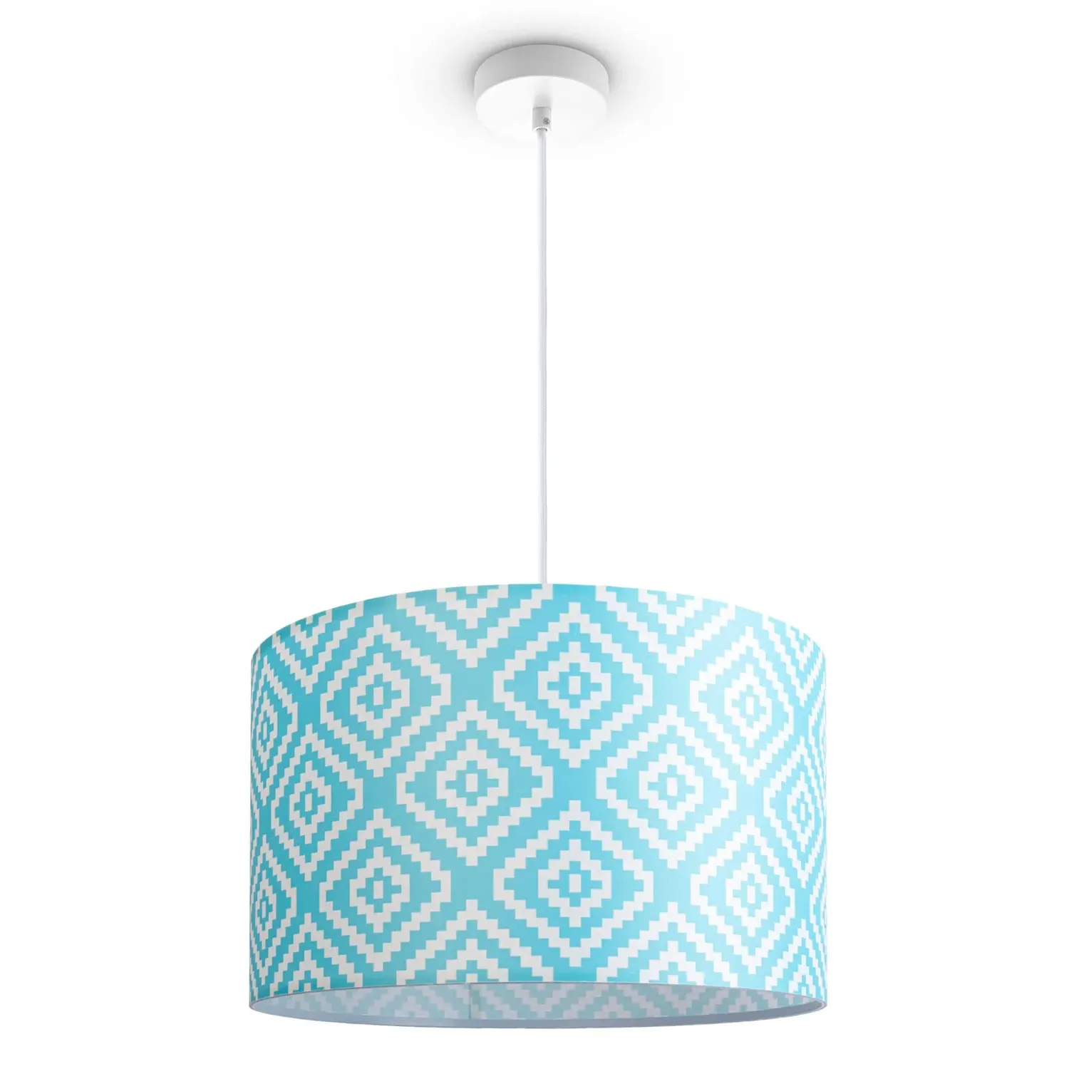 Bella Pendant Light - Light Blue, Aluminum image