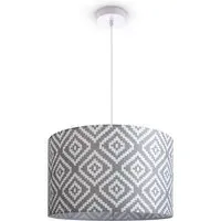 Bella Pendant Light - Light Grey, Aluminum
